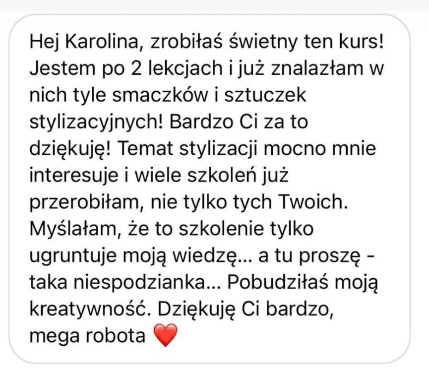 Opinie o kursie