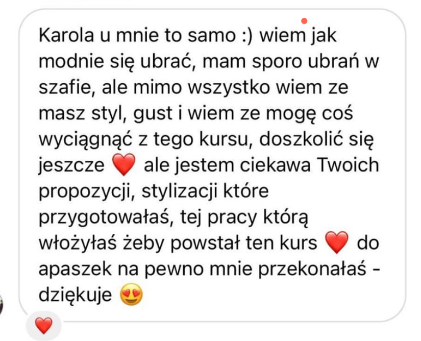 Opinie o kursie